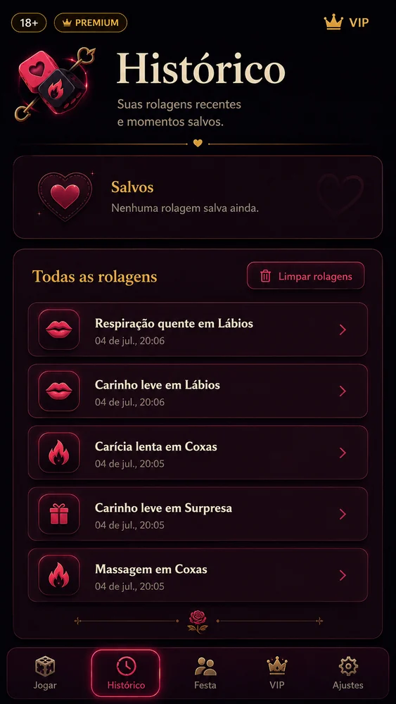 Histórico — Cupid Love Dice