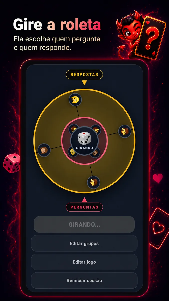 Gire a roleta — Verdade ou Desafio