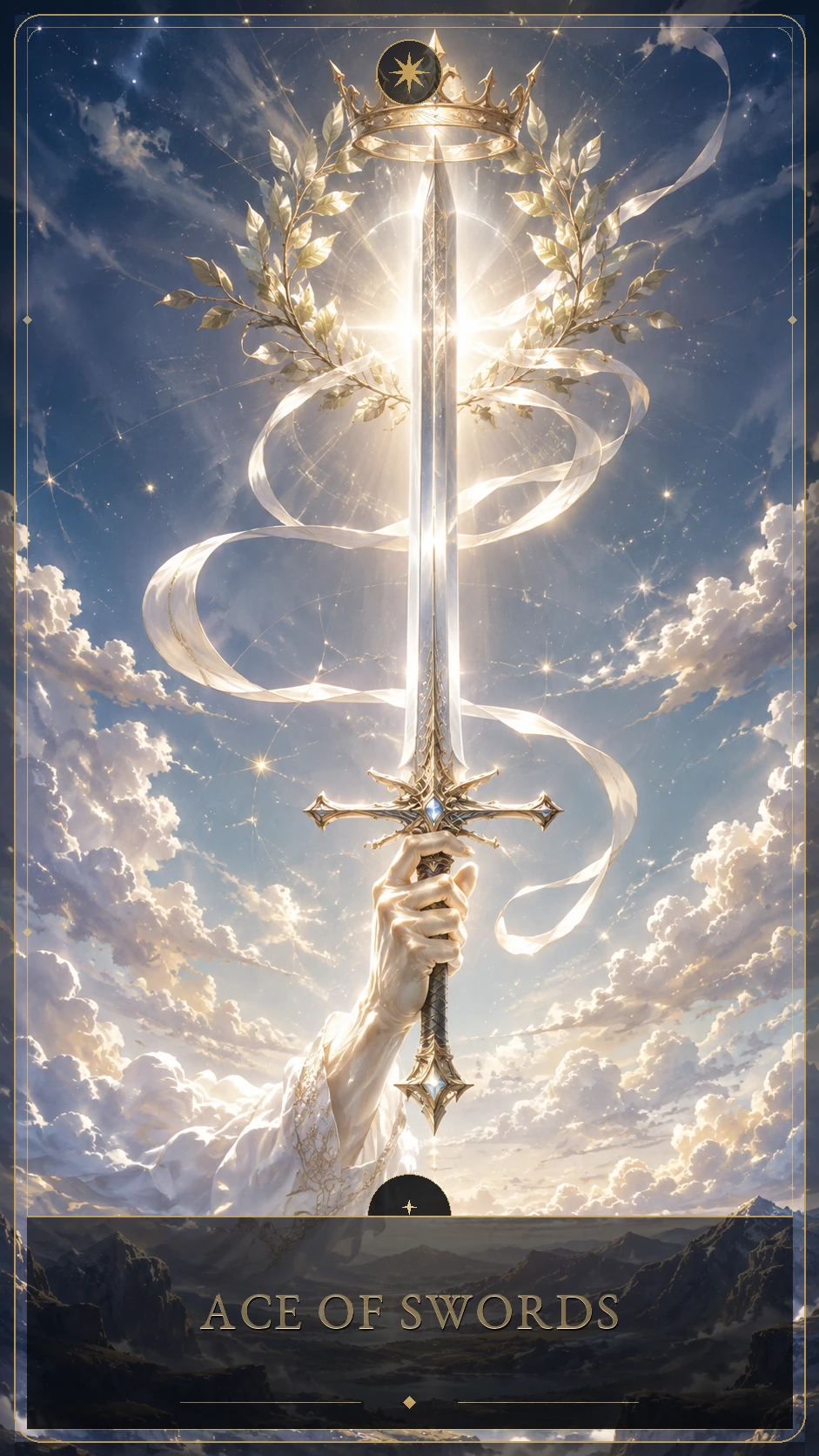Ace of Swords — canonical Lúmina tarot card