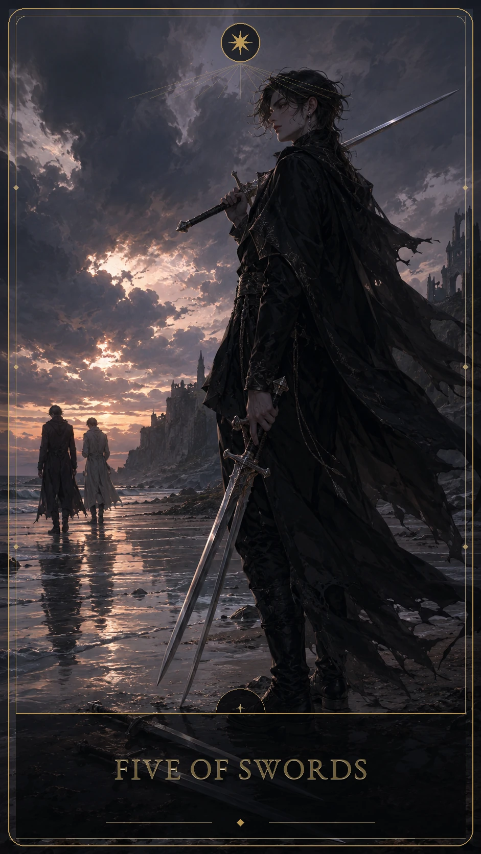 Five of Swords — canonical Lúmina tarot card